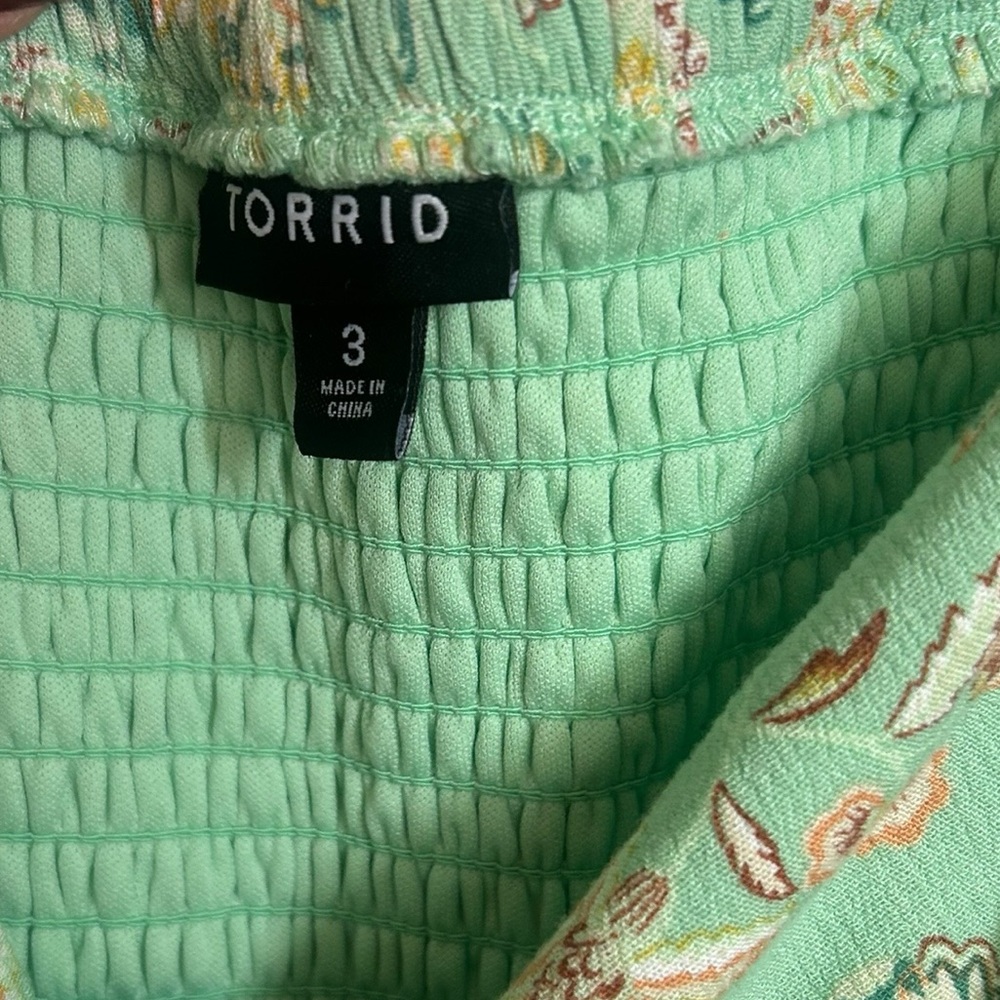 Torrid Floral Off Shoulder Maxi Dress – Size 3X - Picture 4 of 10